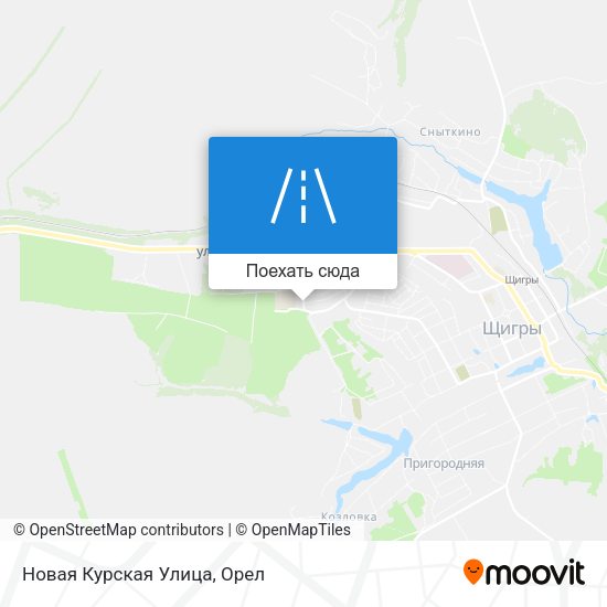 Карта Новая Курская Улица