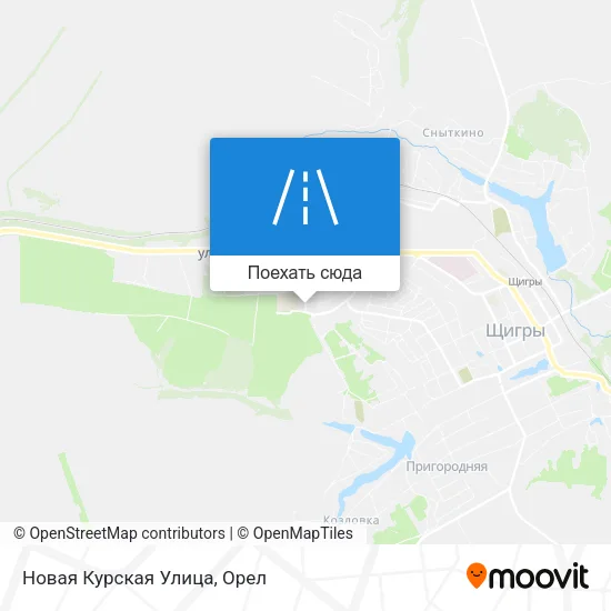 Карта Новая Курская Улица