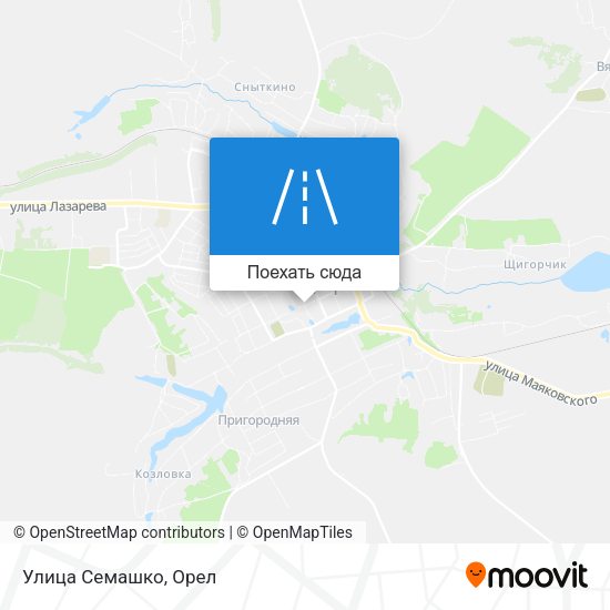 Карта Улица Семашко