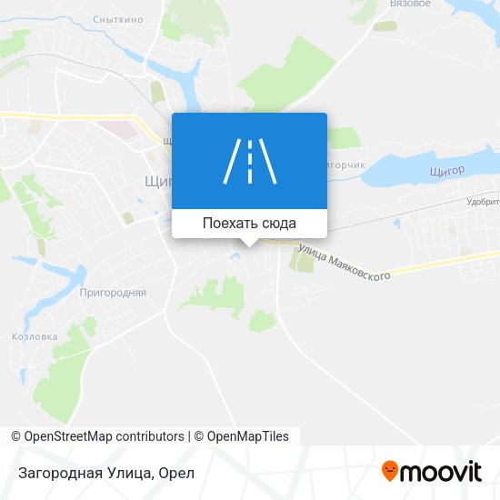 Карта Загородная Улица