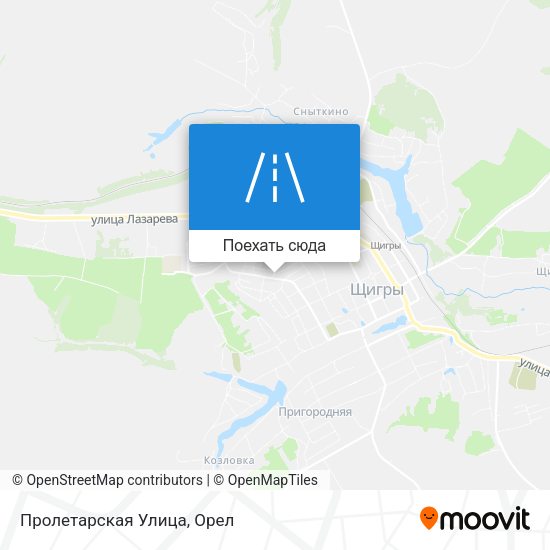 Карта Пролетарская Улица