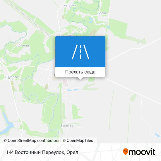 Карта 1-Й Восточный Переулок