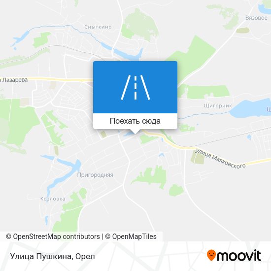 Карта Улица Пушкина
