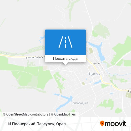 Карта 1-Й Пионерский Переулок