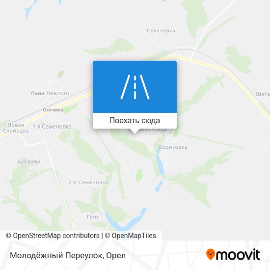 Карта Молодёжный Переулок