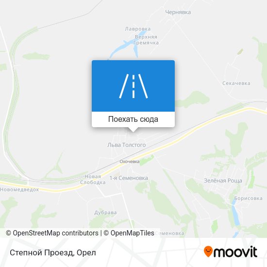 Карта Степной Проезд
