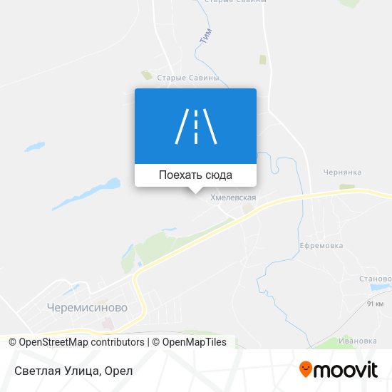 Карта Светлая Улица