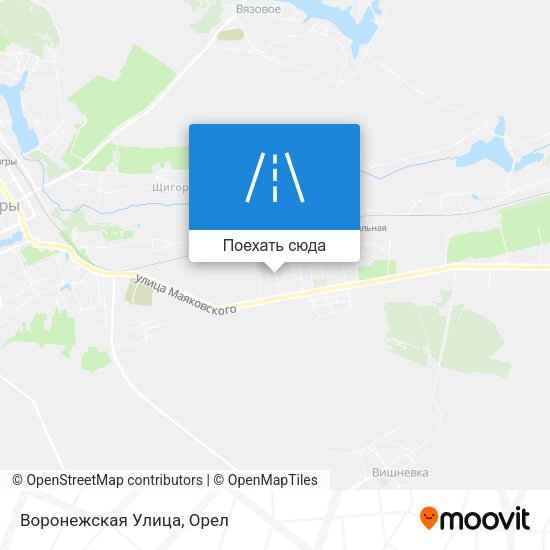 Карта Воронежская Улица