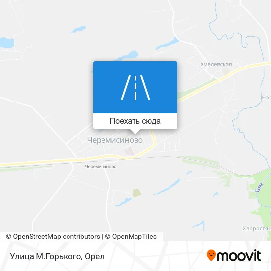 Карта Улица М.Горького