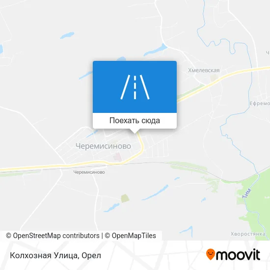 Карта Колхозная Улица
