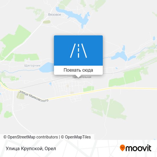 Карта Улица Крупской
