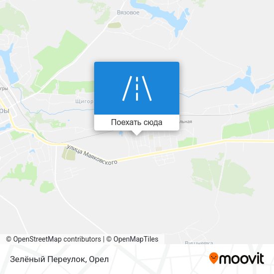 Карта Зелёный Переулок