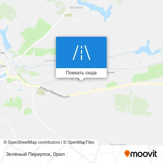 Карта Зелёный Переулок