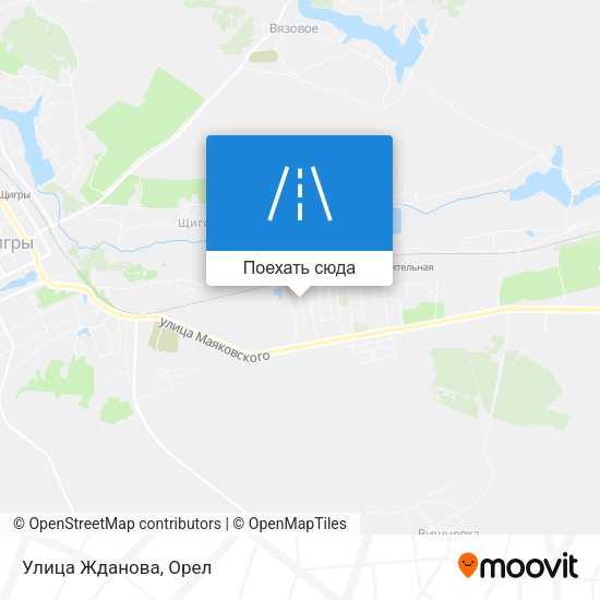 Карта Улица Жданова