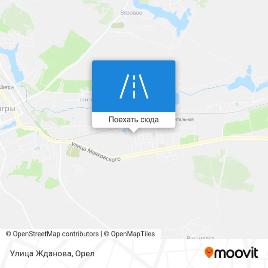 Карта Улица Жданова