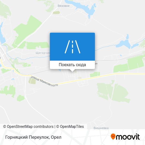 Карта Горняцкий Переулок