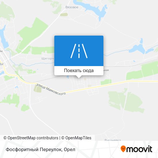 Карта Фосфоритный Переулок