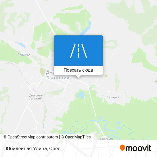 Карта Юбилейная Улица