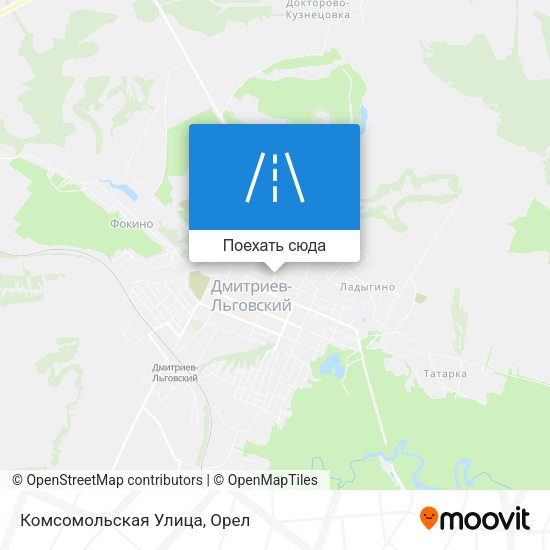 Карта Комсомольская Улица