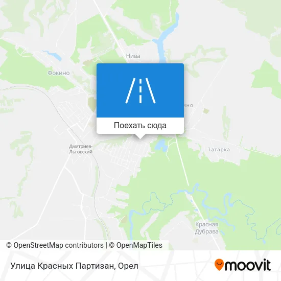 Карта Улица Красных Партизан