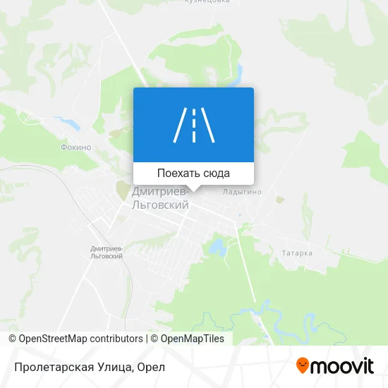 Карта Пролетарская Улица