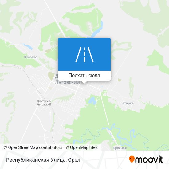 Карта Республиканская Улица
