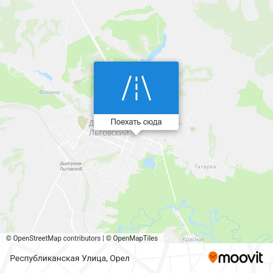 Карта Республиканская Улица
