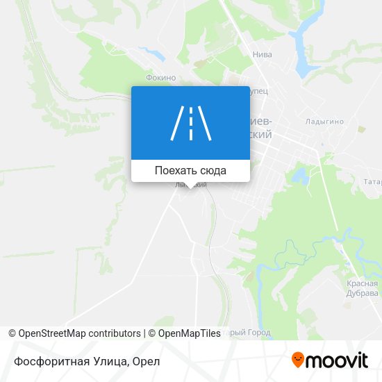 Карта Фосфоритная Улица