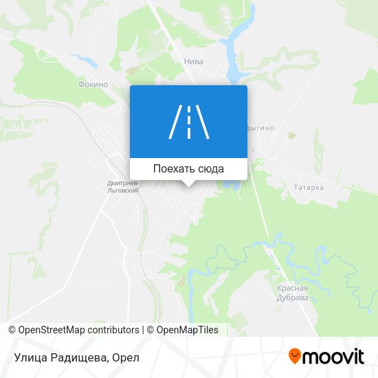 Карта Улица Радищева
