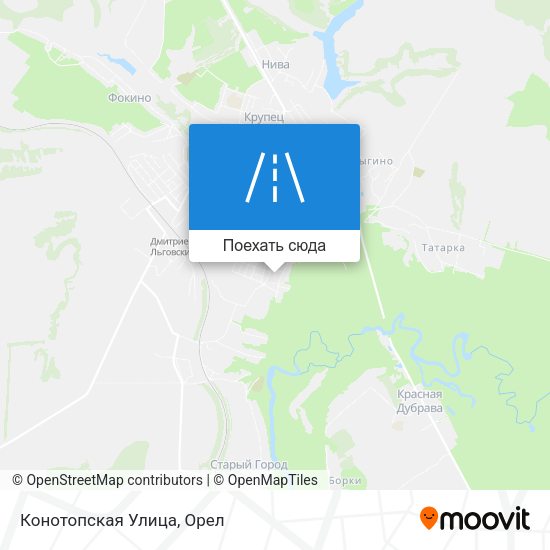 Карта Конотопская Улица