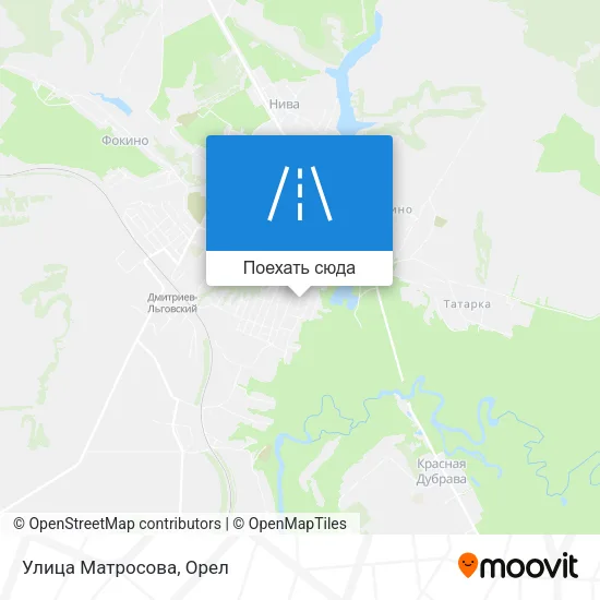 Карта Улица Матросова