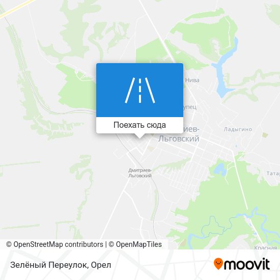 Карта Зелёный Переулок