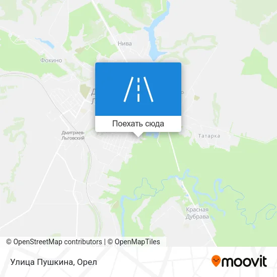 Карта Улица Пушкина