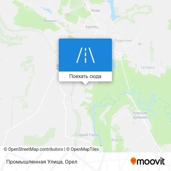 Карта Промышленная Улица