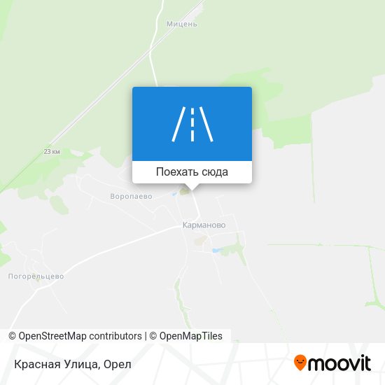 Карта Красная Улица