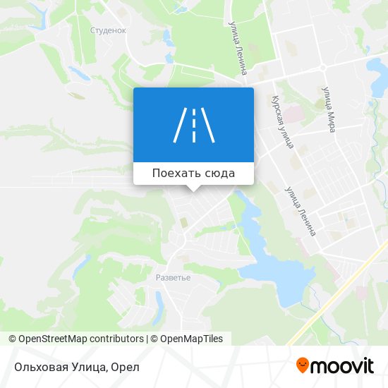 Карта Ольховая Улица