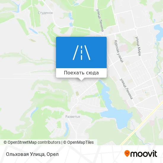 Карта Ольховая Улица
