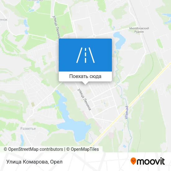 Карта Улица Комарова