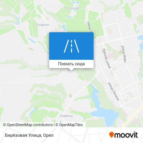 Карта Берёзовая Улица