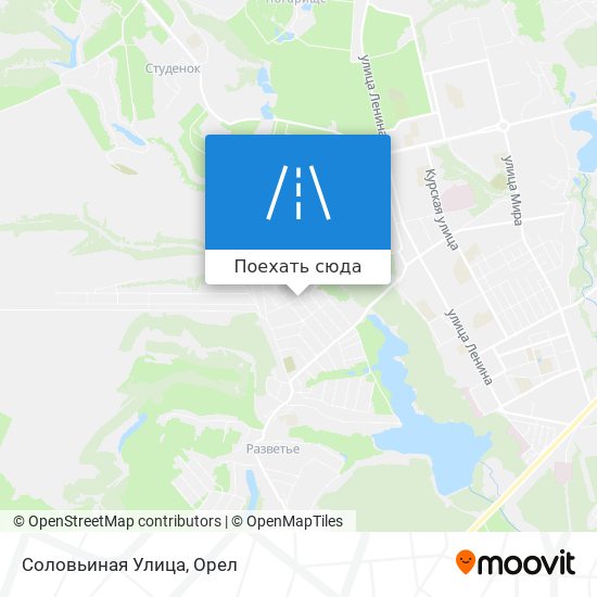 Карта Соловьиная Улица