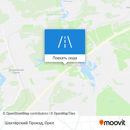 Карта Шахтёрский Проезд