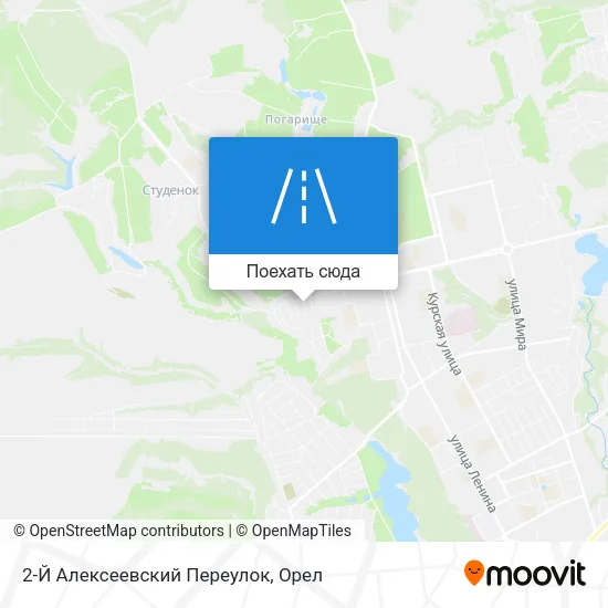 Карта 2-Й Алексеевский Переулок