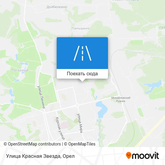 Карта Улица Красная Звезда