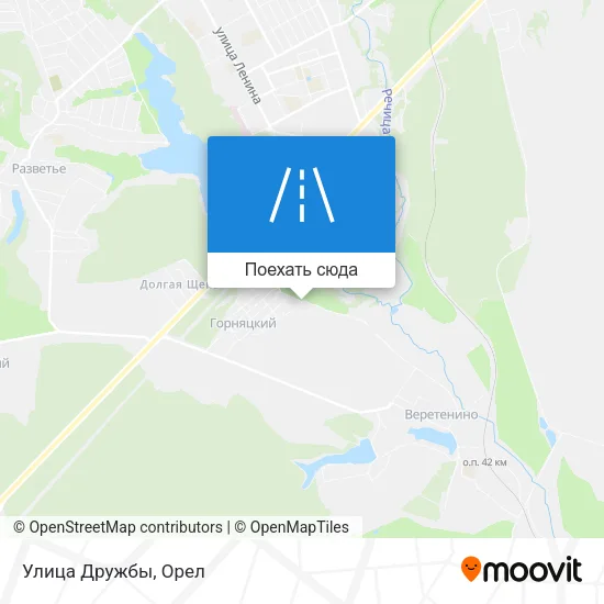 Карта Улица Дружбы