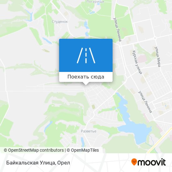 Карта Байкальская Улица