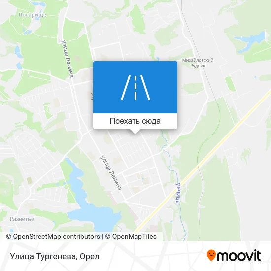 Карта Улица Тургенева