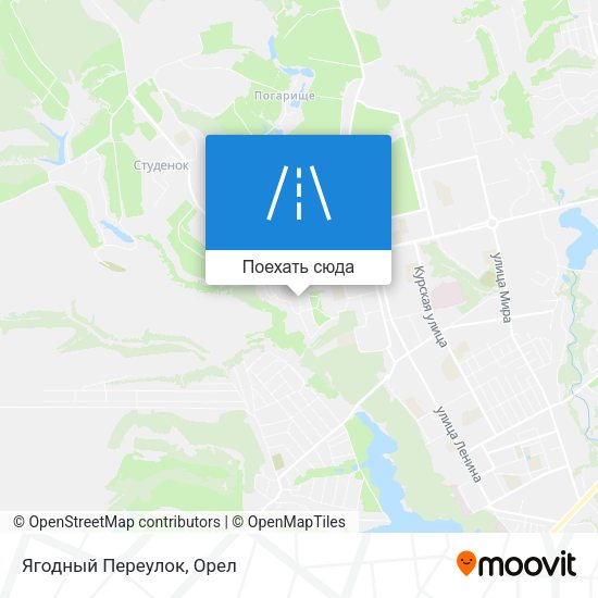 Карта Ягодный Переулок