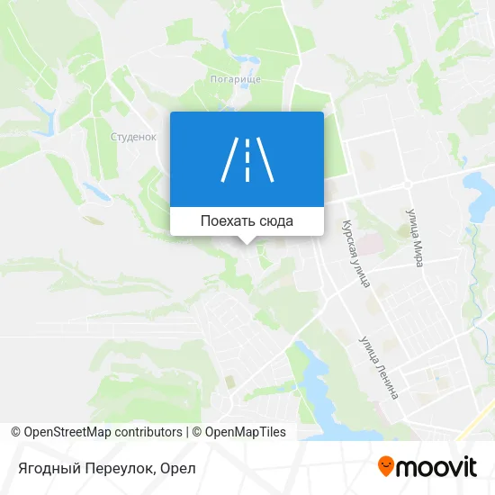 Карта Ягодный Переулок
