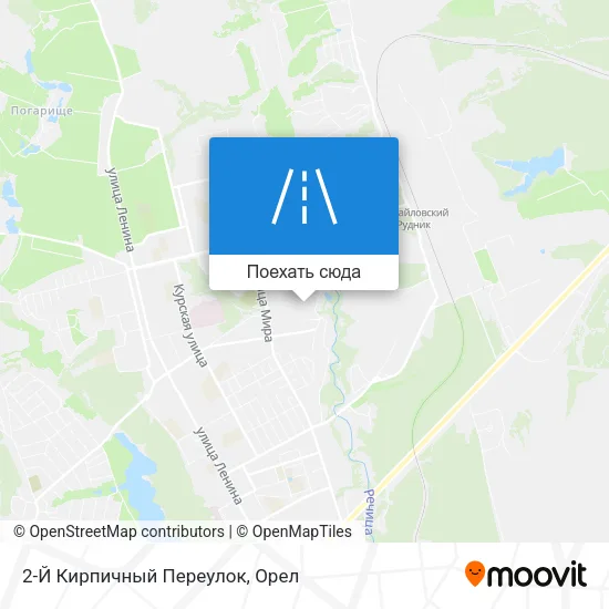 Карта 2-Й Кирпичный Переулок