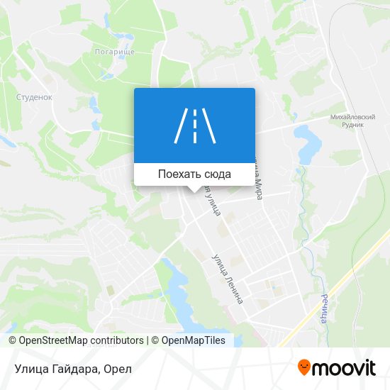 Карта Улица Гайдара